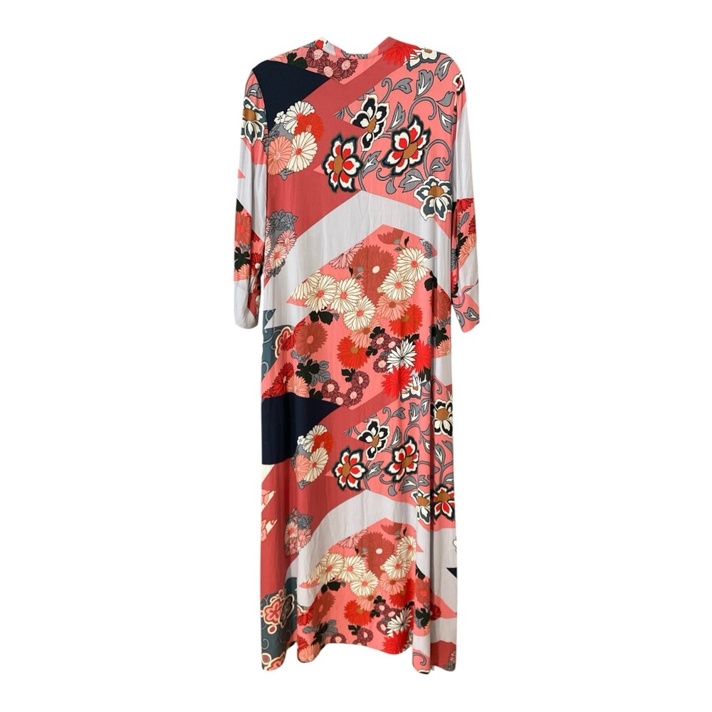 NATORI Multicolor Floral Caftan, size Small, swim coverup pjs loungewear cruise - Picture 6 of 10